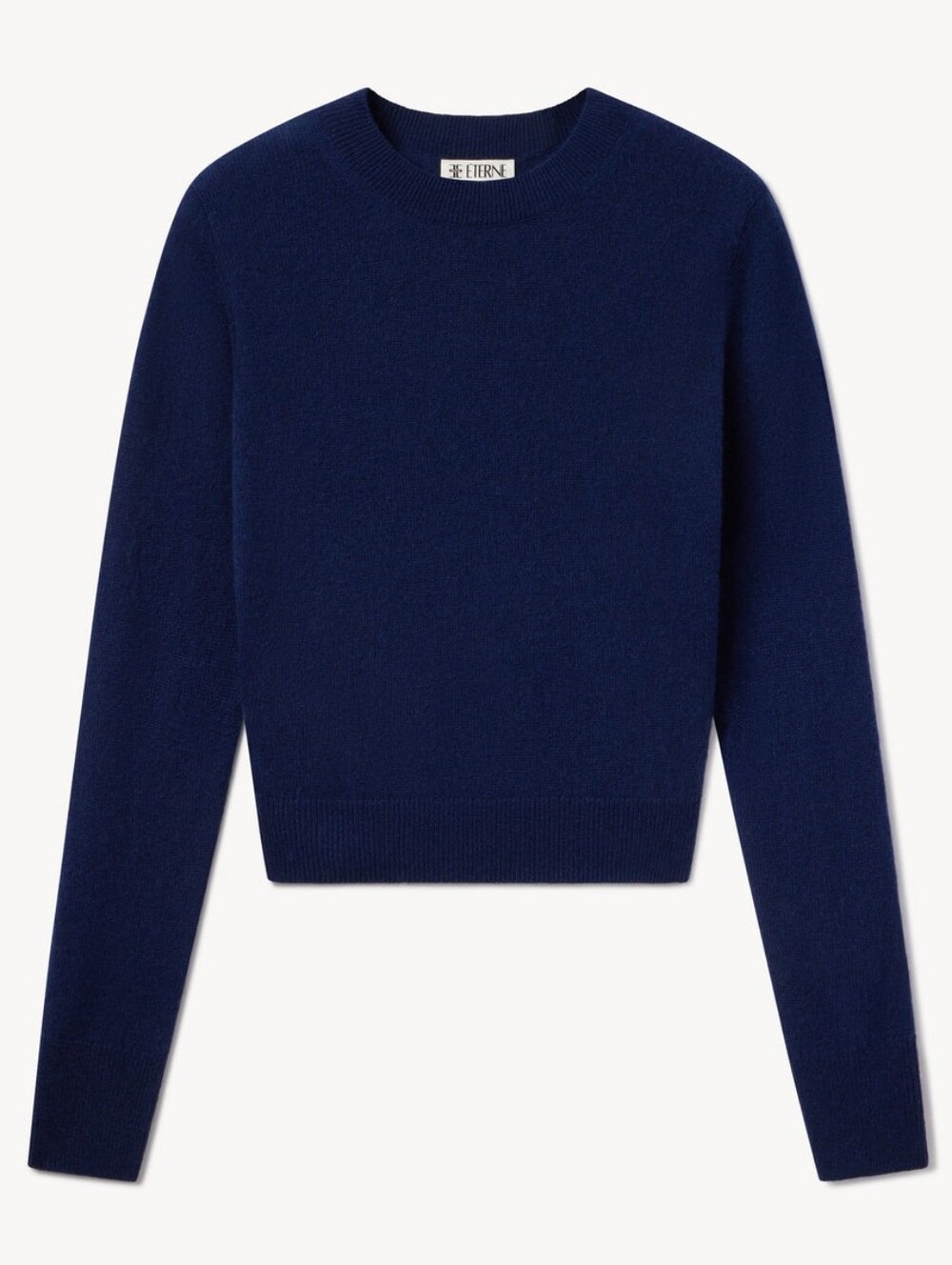 Eterne 100% Cashmere Francis Sweater, XS/Small, Navy, Crewneck, Long Sleeve